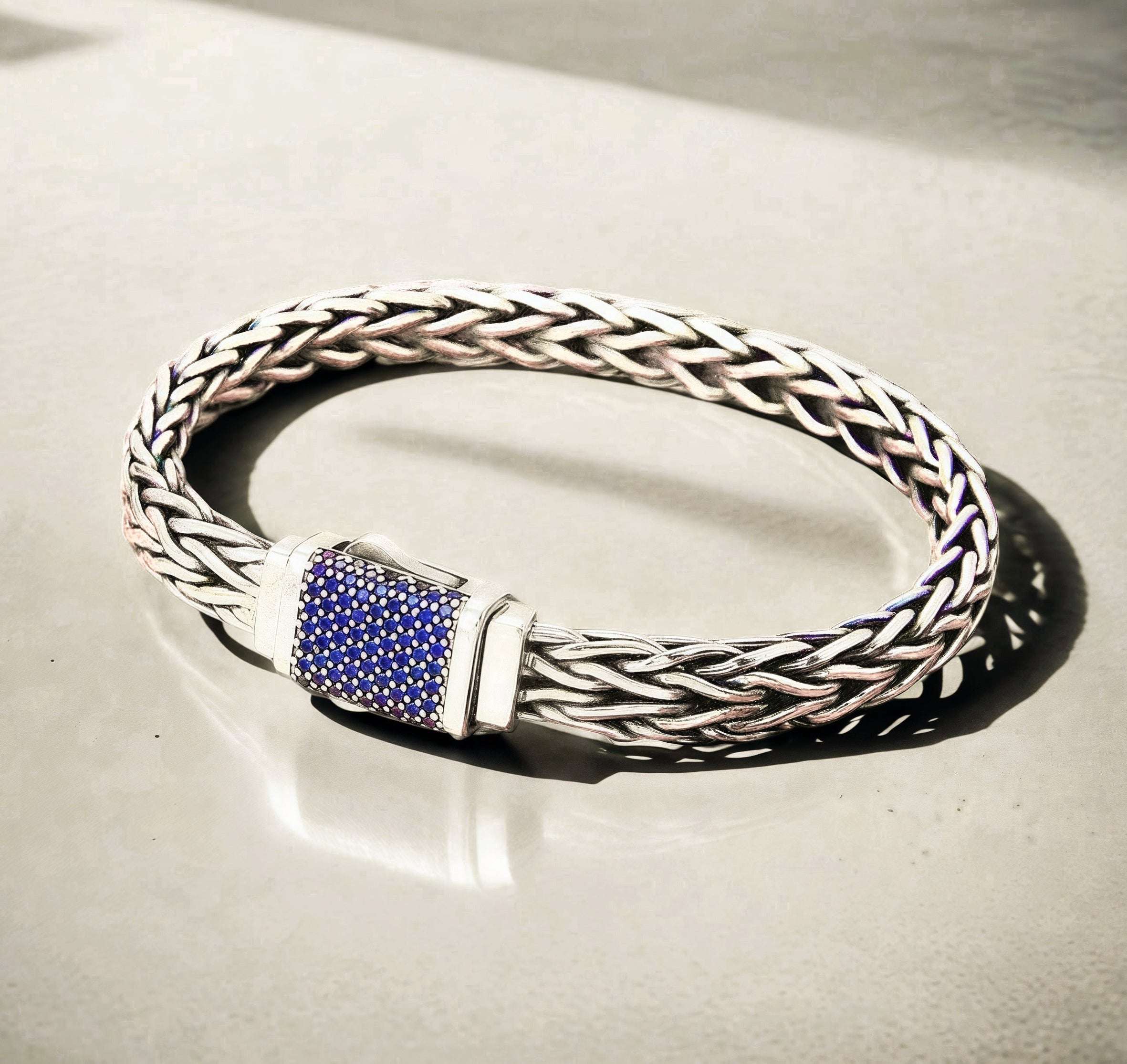 Braided Bracelet Silver Chain (Item No.SB165)