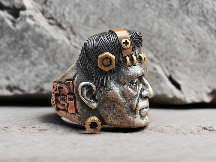 Frankenstein Silver Ring (Item No. SR125)
