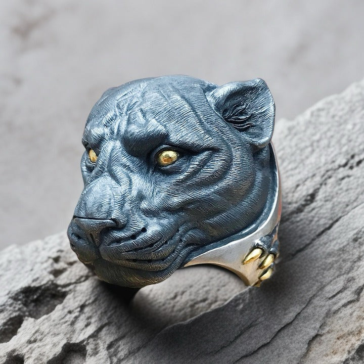 Panther Silver Ring (Item No. SR128)
