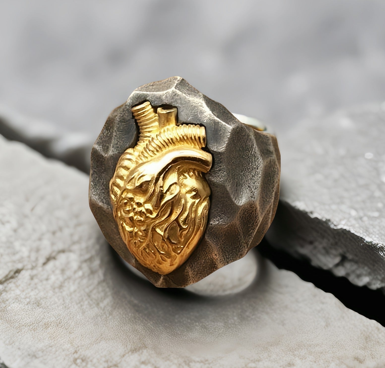 Heart Silver Ring (Item No. SR106)