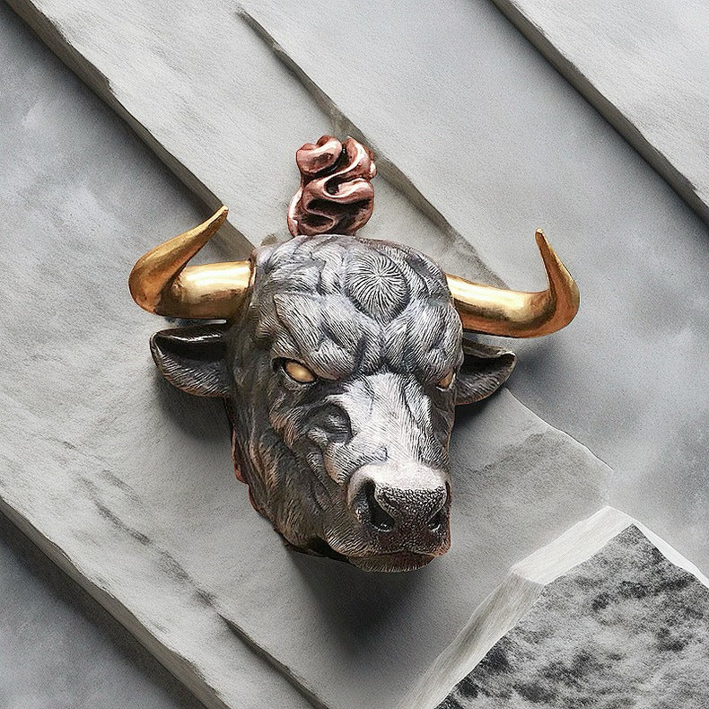 Bull Silver Pendant (Item No. SP117)