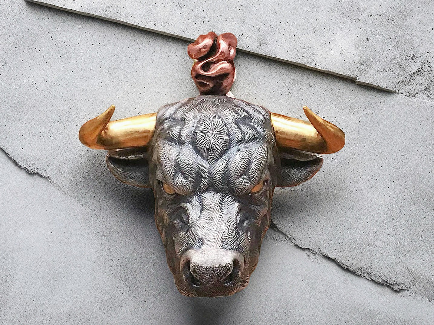 Bull Silver Pendant (Item No. SP117)