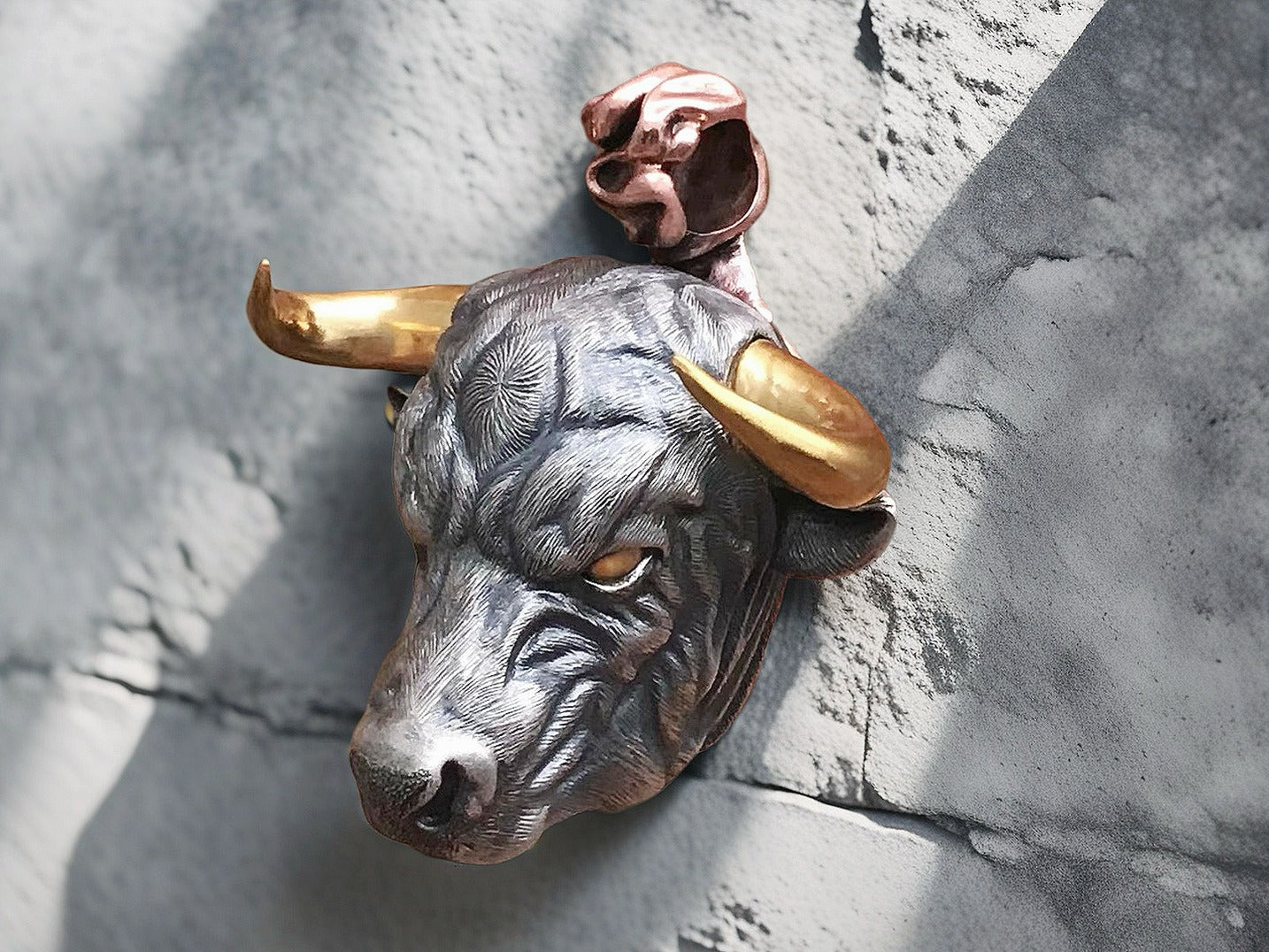 Bull Silver Pendant (Item No. SP117)