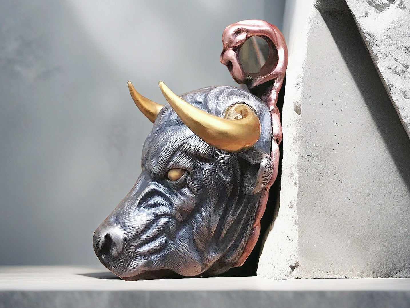 Bull Silver Pendant (Item No. SP117)
