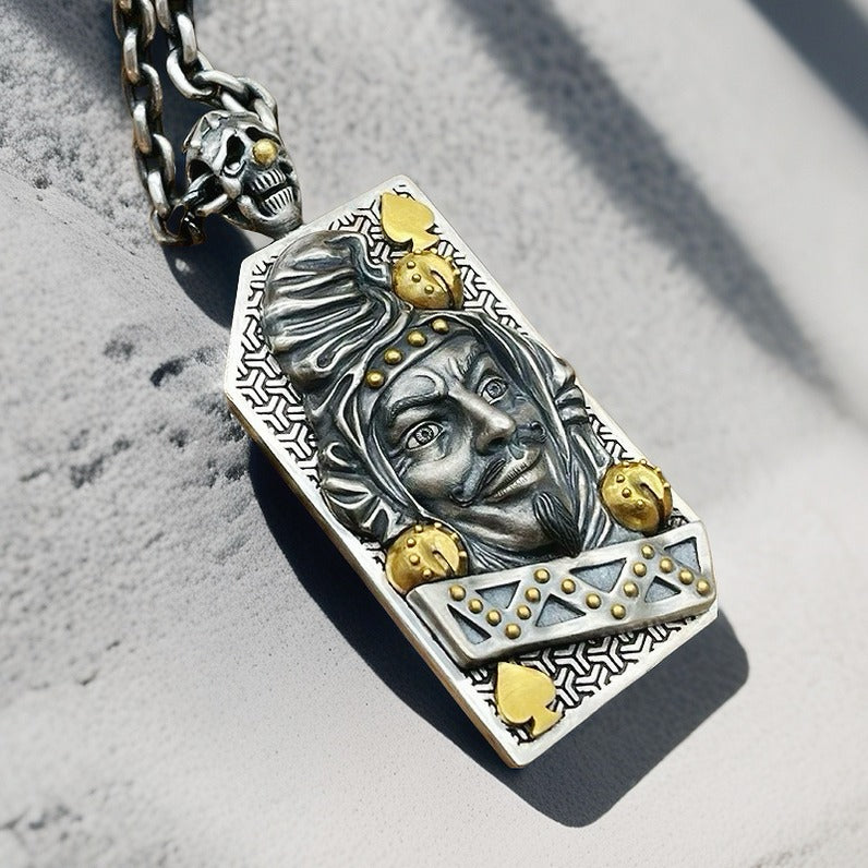 Joker Silver Pendant Necklace(Item No. SP100)