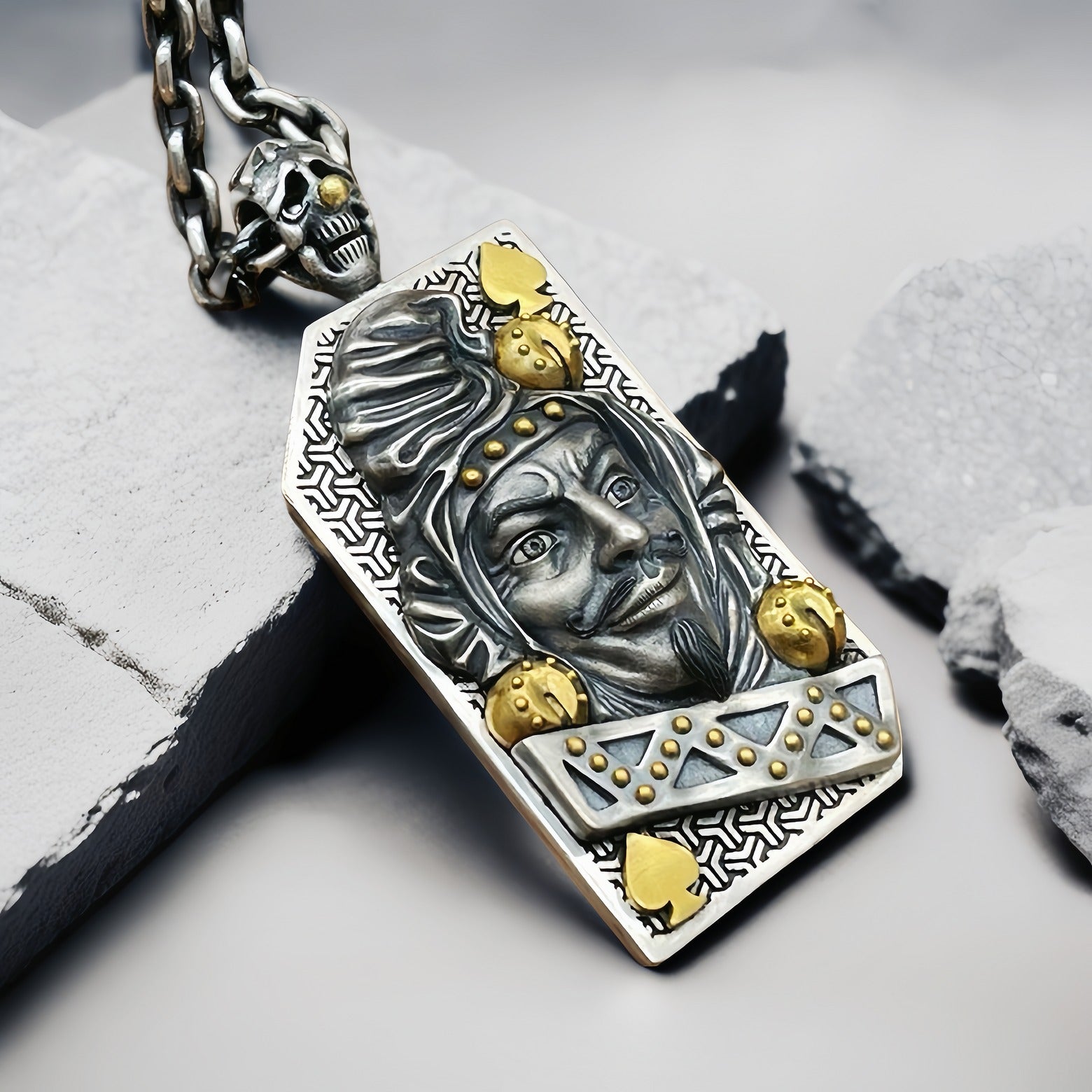 Joker Silver Pendant Necklace(Item No. SP100)