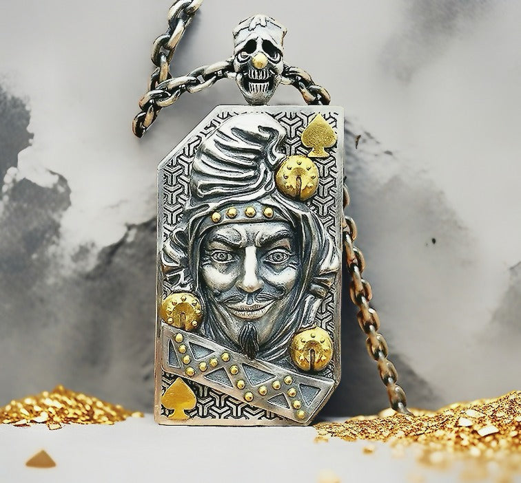 Joker Silver Pendant Necklace(Item No. SP100)