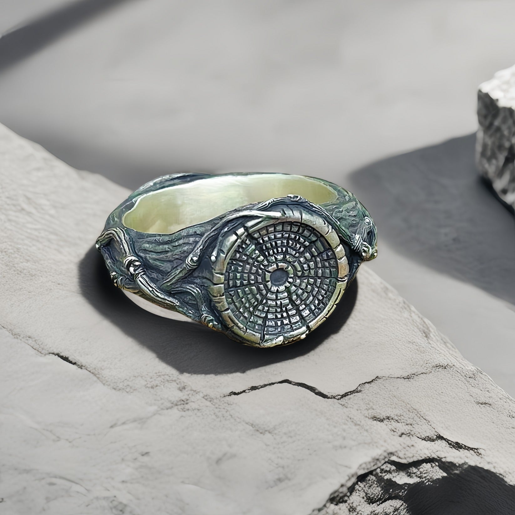 Annual Ring Silver Ring (Item No. SR117)