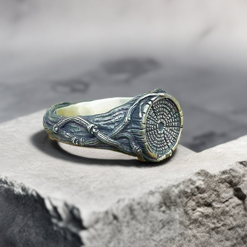 Annual Ring Silver Ring (Item No. SR117)