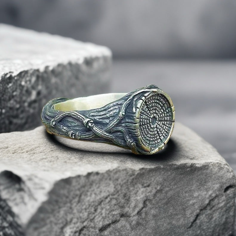 Annual Ring Silver Ring (Item No. SR117)