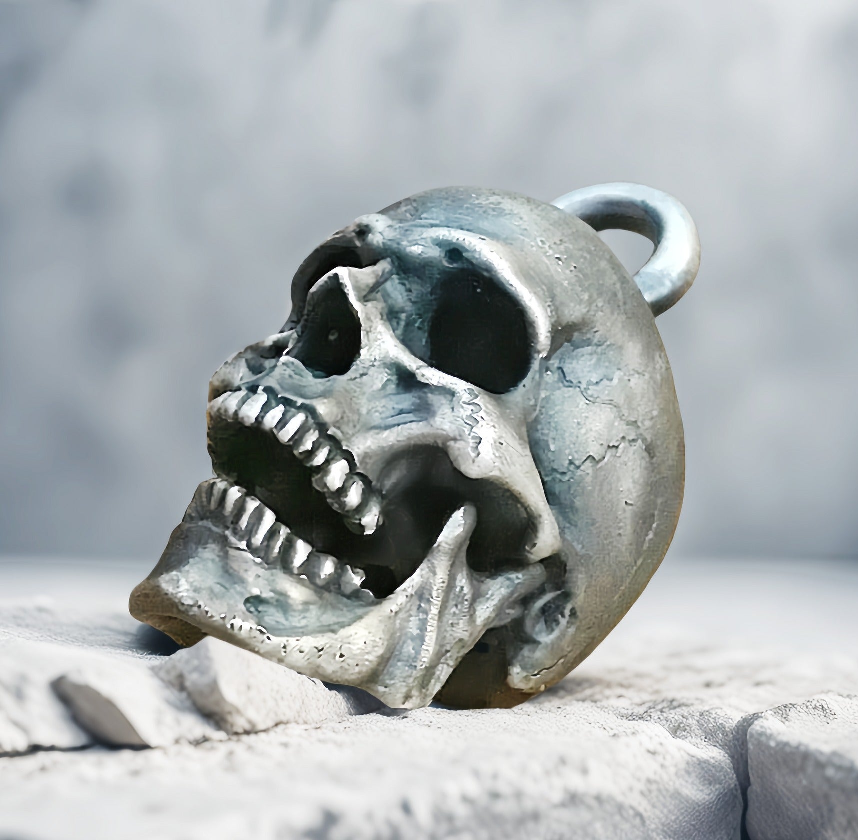 Skull Silver Pendant (Item No. SP115)