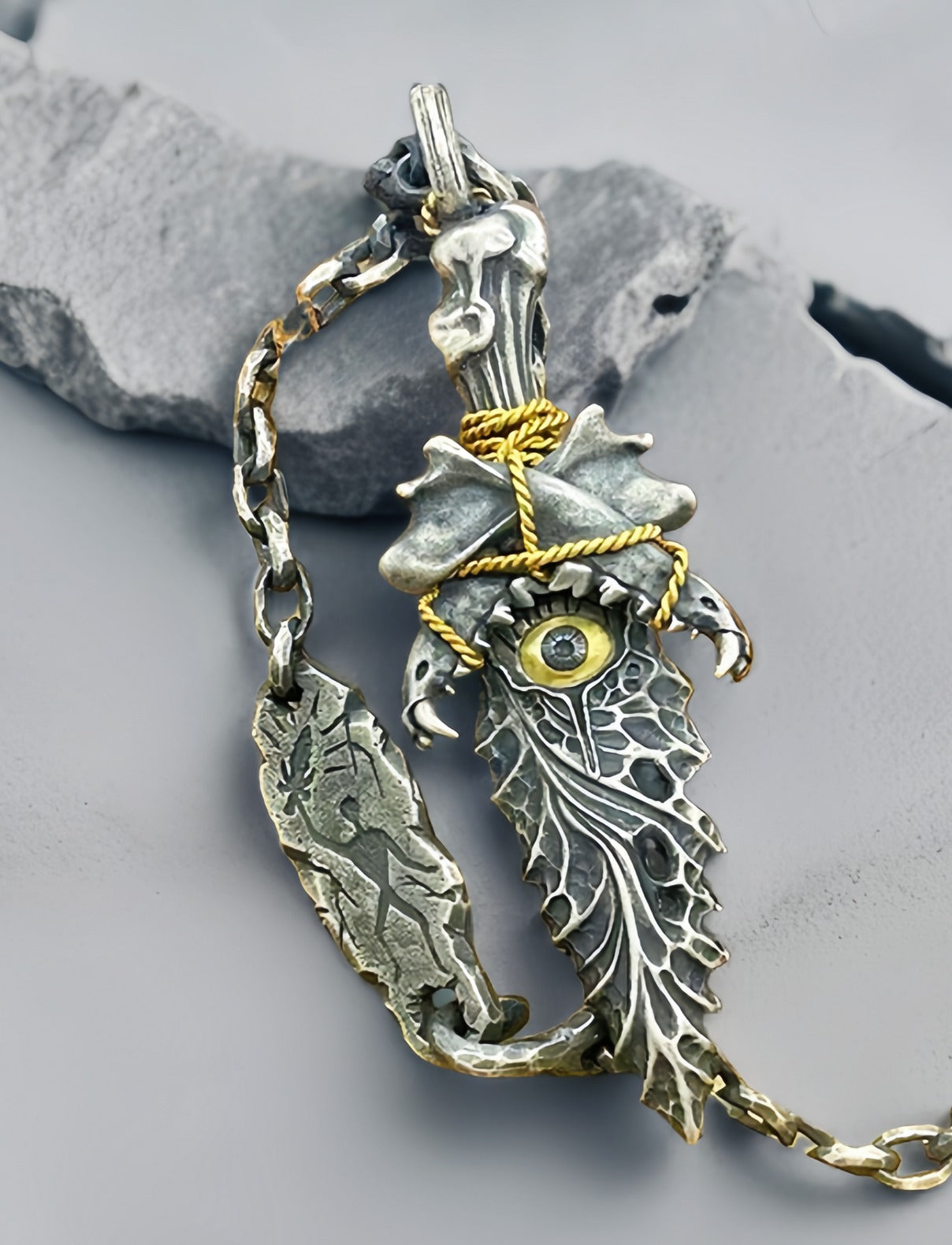 Dagger & Eye Silver Pendant (Item No. SP102)