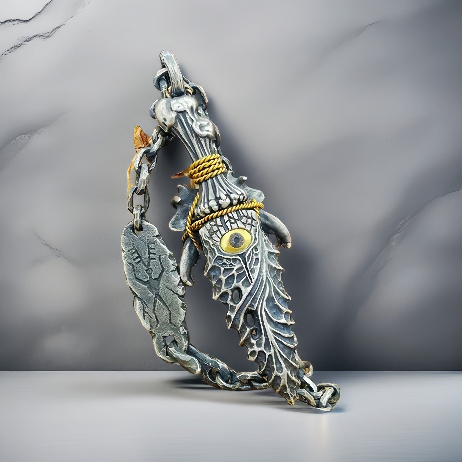 Dagger & Eye Silver Pendant (Item No. SP102)