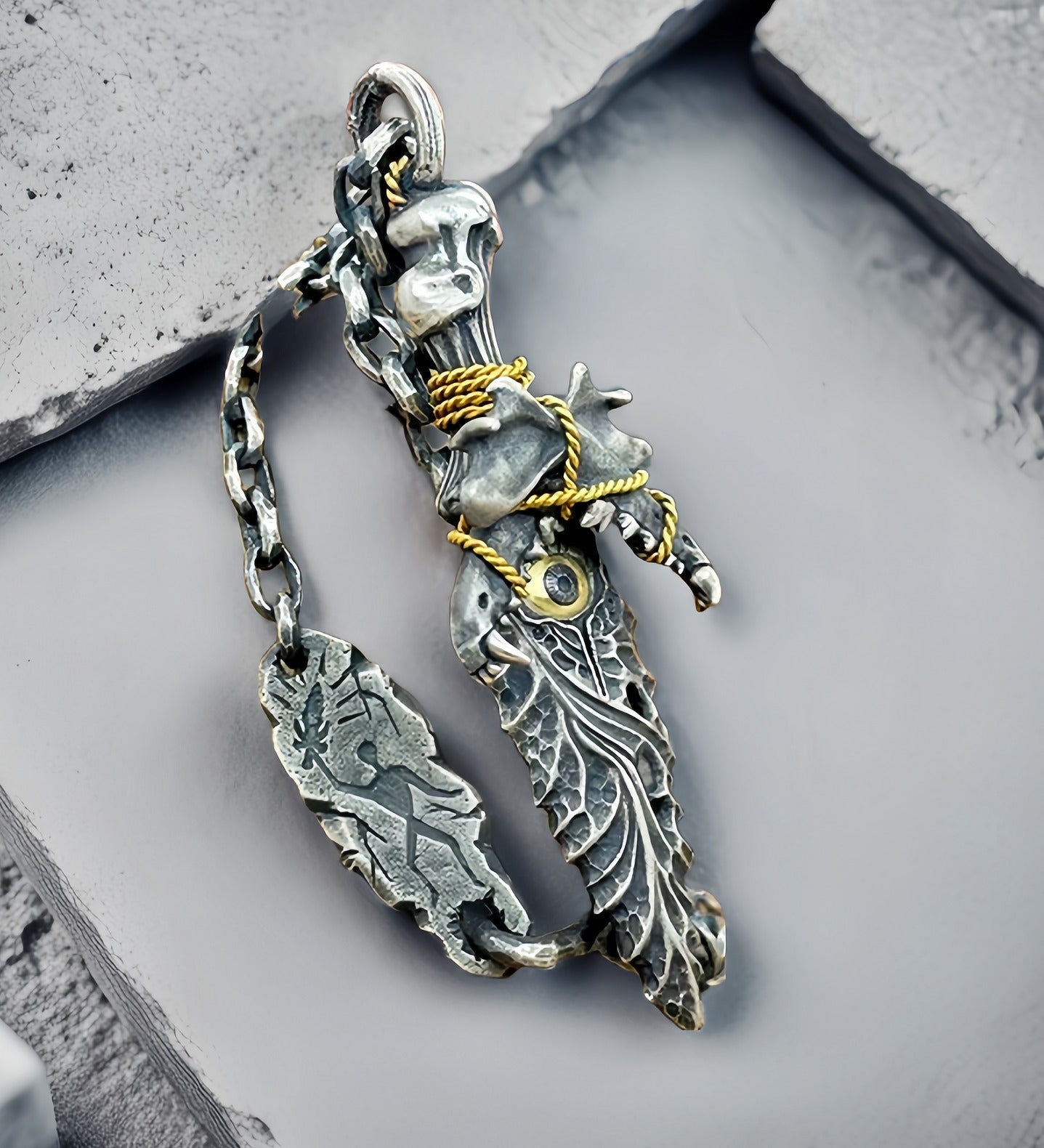 Dagger & Eye Silver Pendant (Item No. SP102)