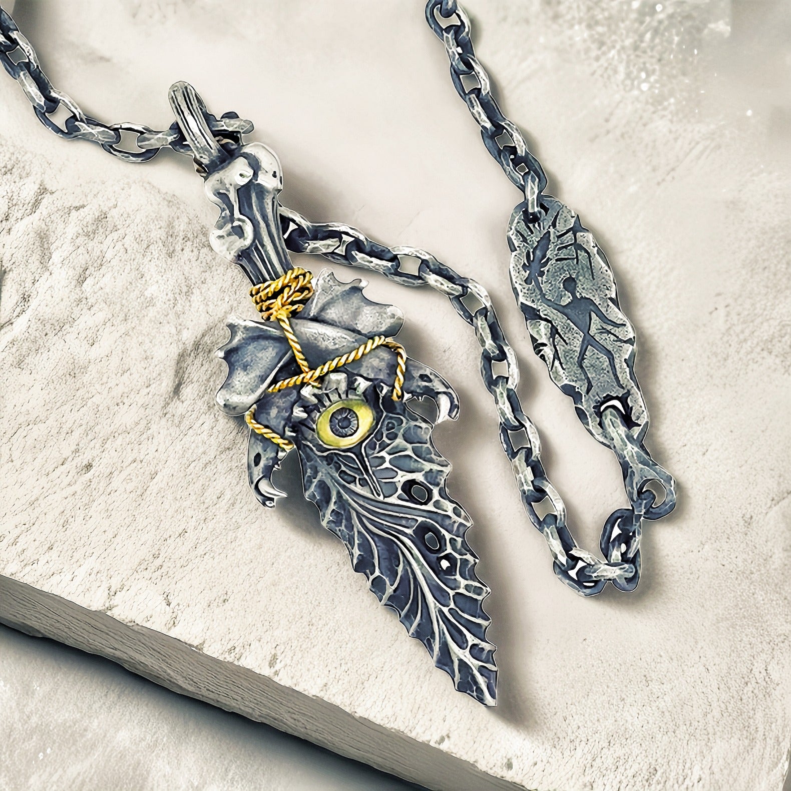 Dagger & Eye Silver Pendant (Item No. SP102)