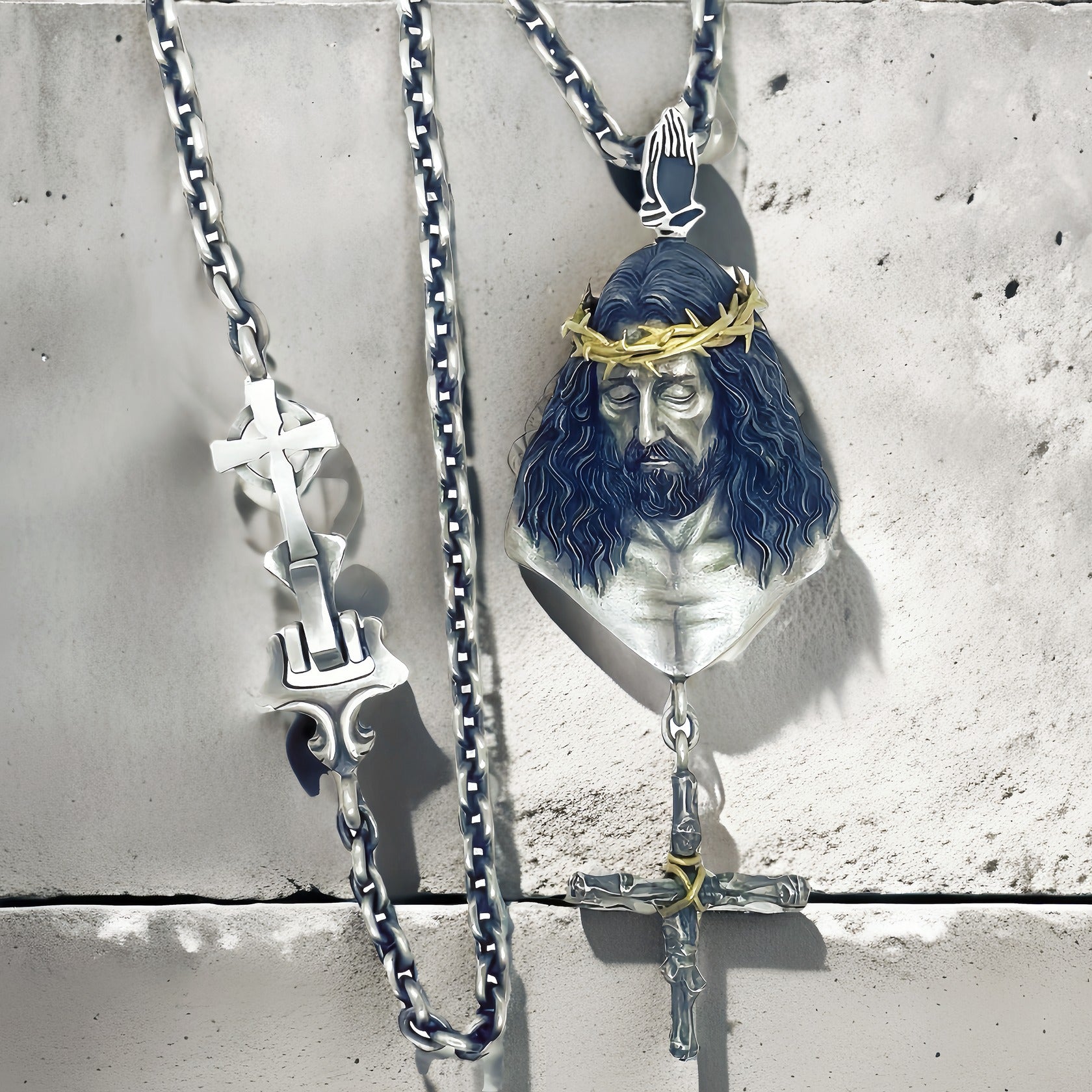 Jesus Silver Pendant (Item No. SP109)