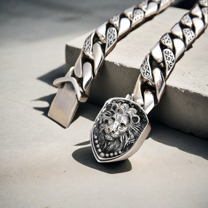 Lion Silver Bracelet (Item No.SB153)