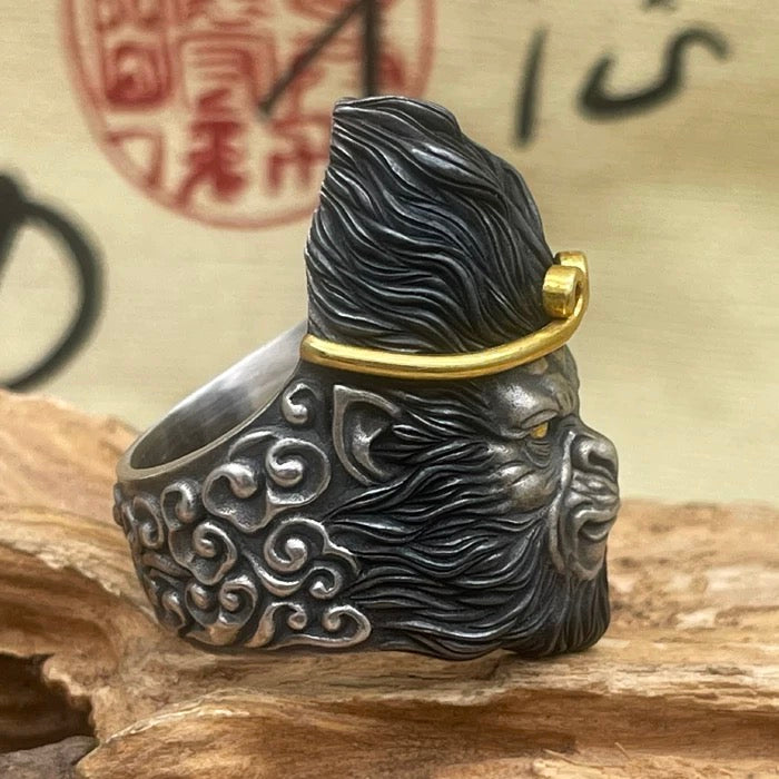 Sun Wu Kong Silver Ring (Item No. SR130)