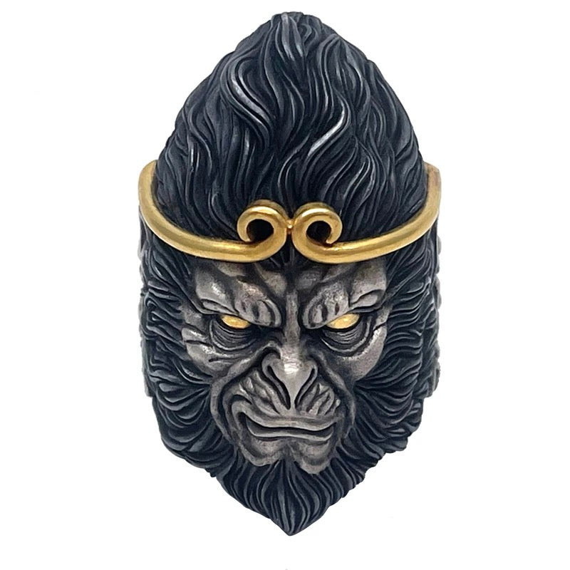 Sun Wu Kong Silver Ring (Item No. SR130)